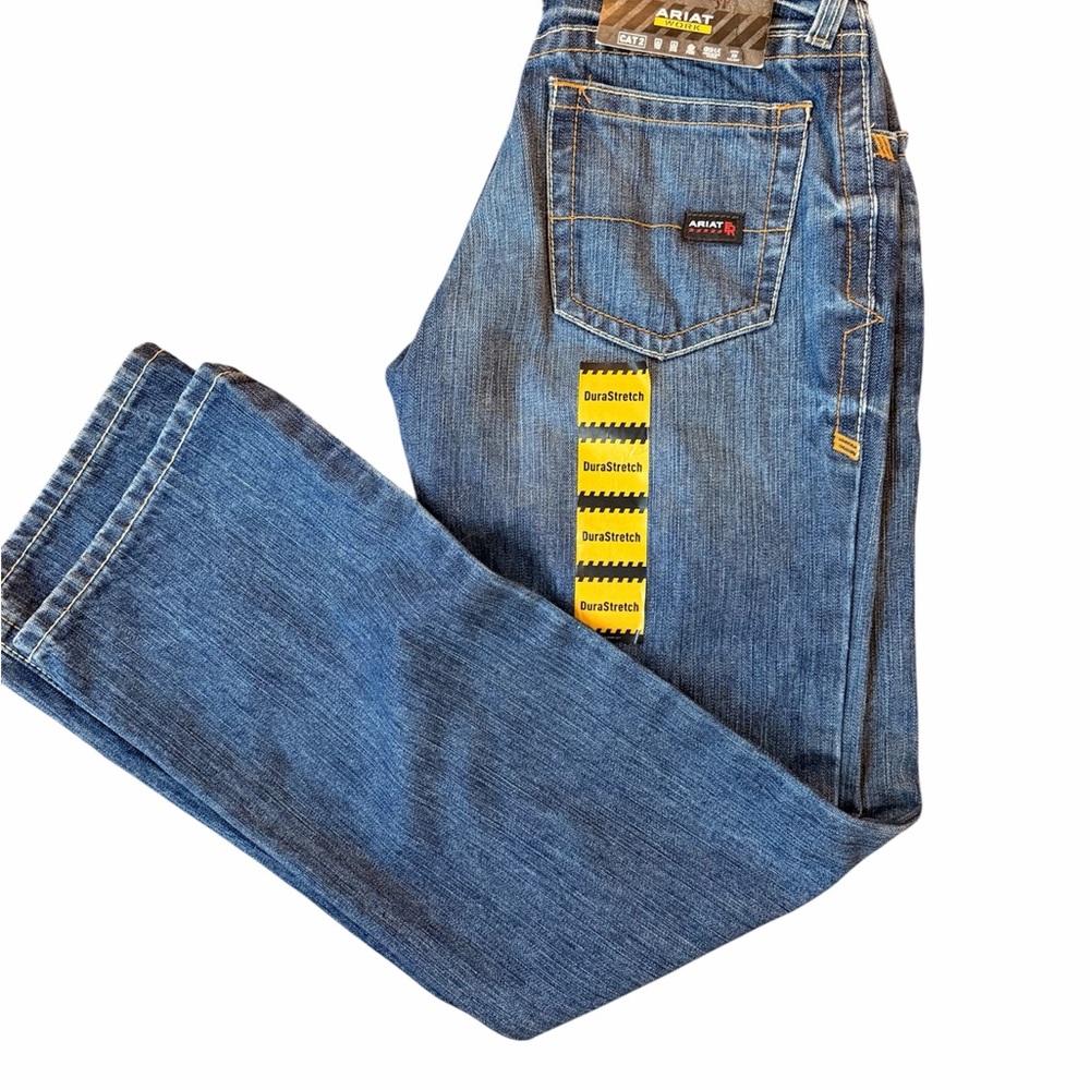 Ariat Men's FR M4 Low Rise Boot Cut Fit Denim Jeans